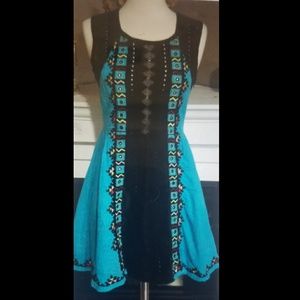 Free people black and blue dress